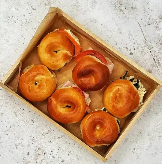 Mini Breakfast Bagels by Salt Wind Catering — image 2