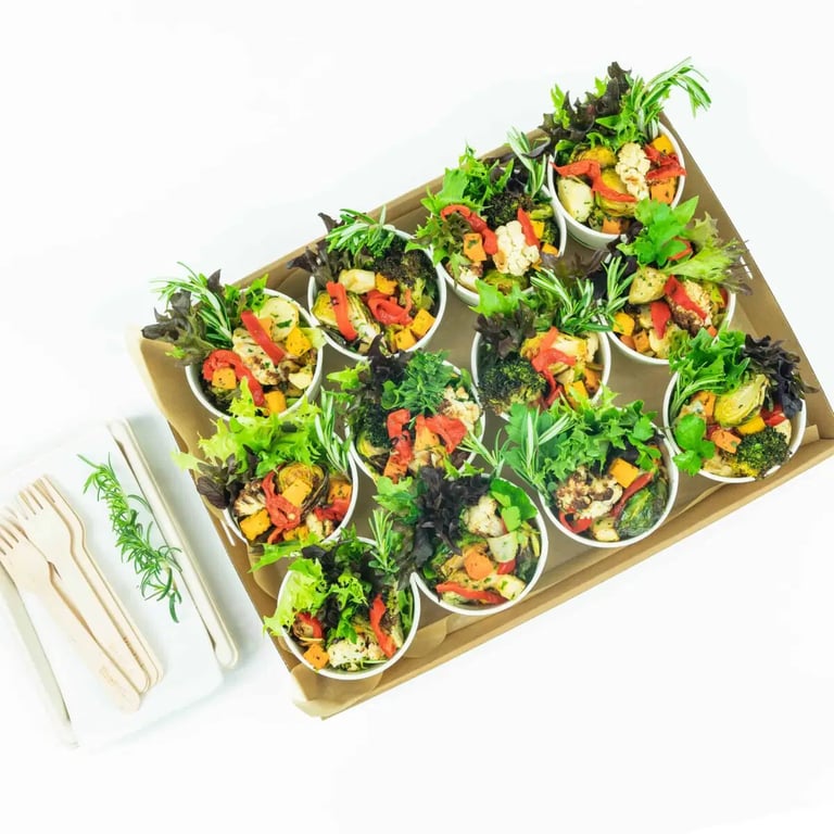 Seasonal roasted vegetable - Mini Bowls — Salt Wind Catering