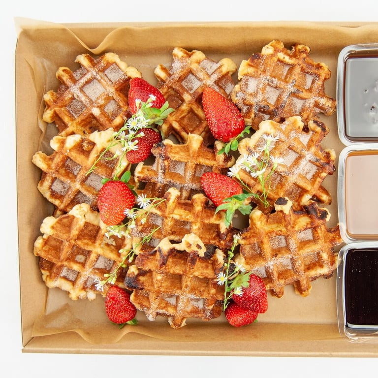 Belgian Waffle Box — Salt Wind Catering
