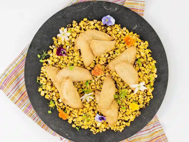 Black Bean & Sweetcorn Empanadas — Salt Wind Catering