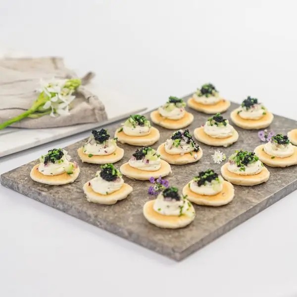 Blinis with Caviar — Salt Wind Catering
