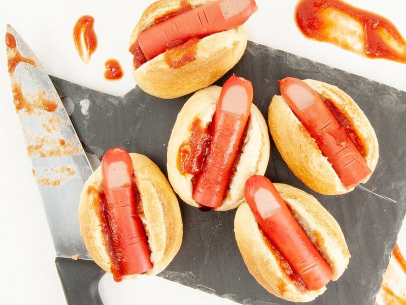 Bloody Finger Hot Dogs — Salt Wind Catering