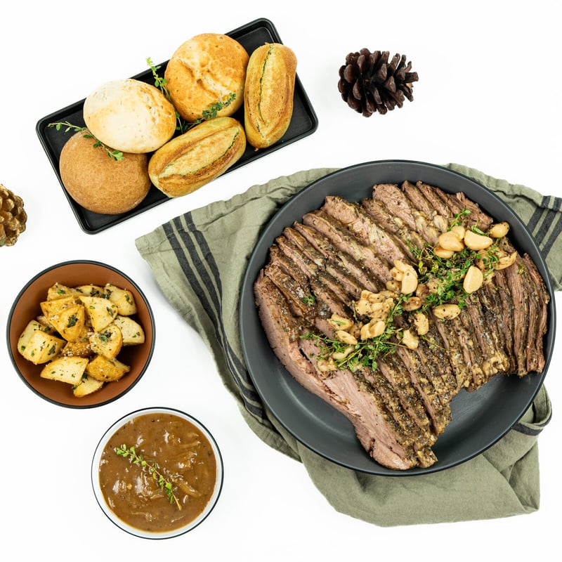 Braised Beef Brisket with Onion Gravy