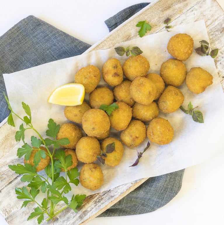 Chicken & Mushroom Arancini — Salt Wind Catering