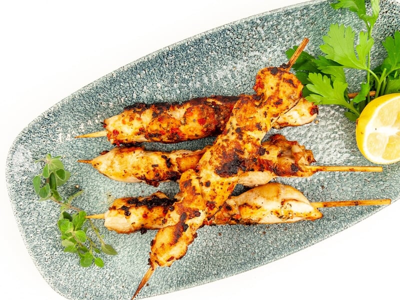 Chicken Souvlaki Skewers — Salt Wind Catering