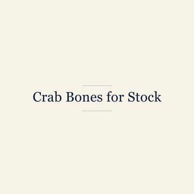 Crab Bones for Stock