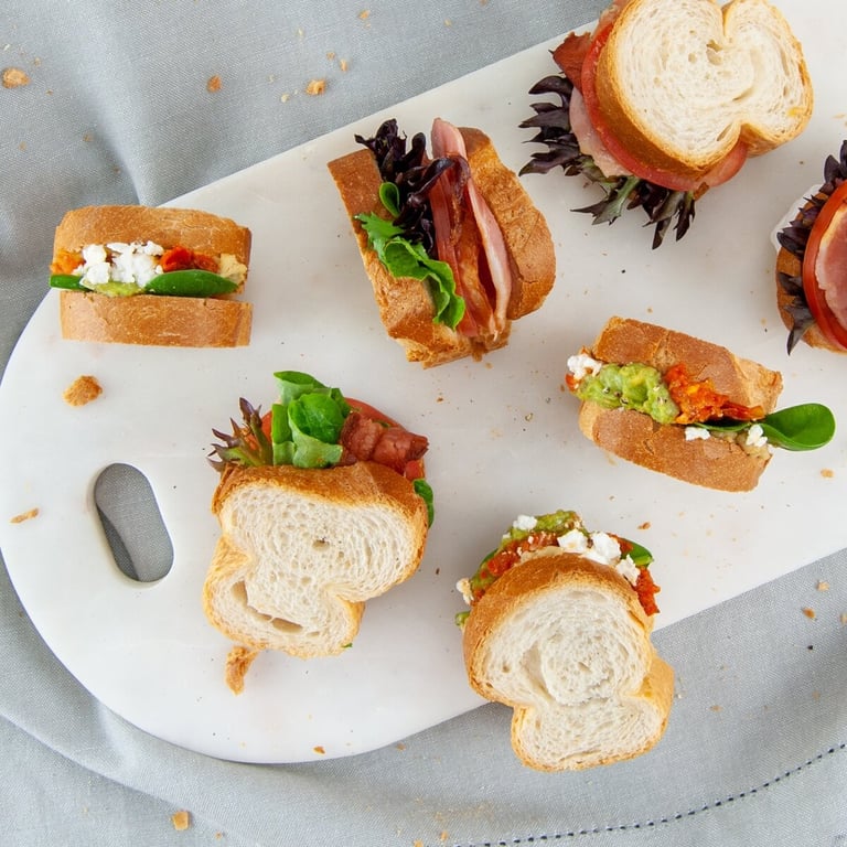French Baguette Bites — Salt Wind Catering