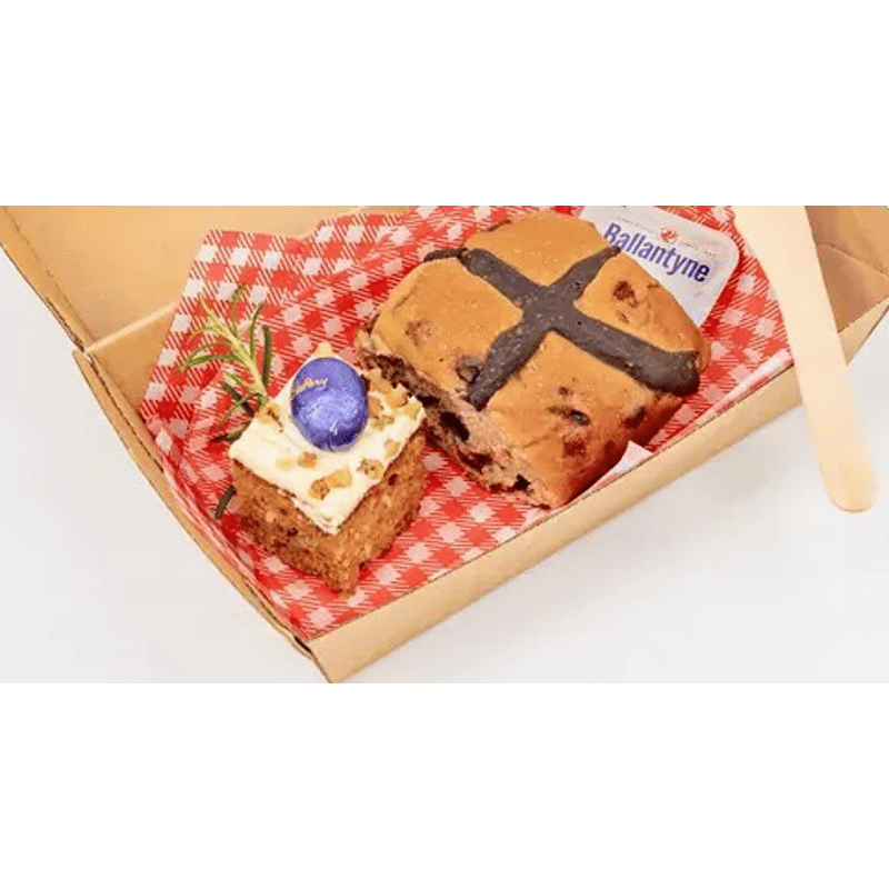 Hot Cross Bun & Carrot Cake Duo