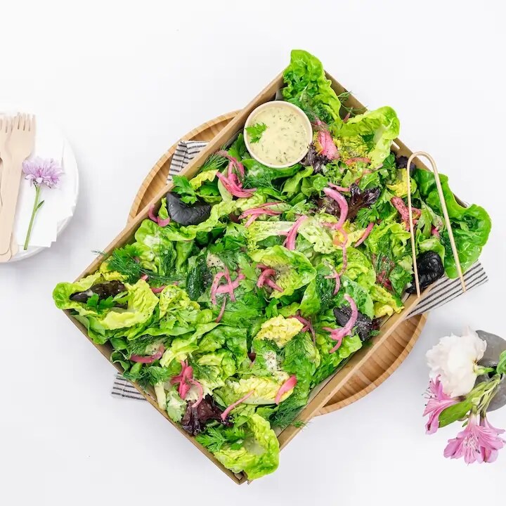 Leafy Greens & Herb Platter — Salt Wind Catering