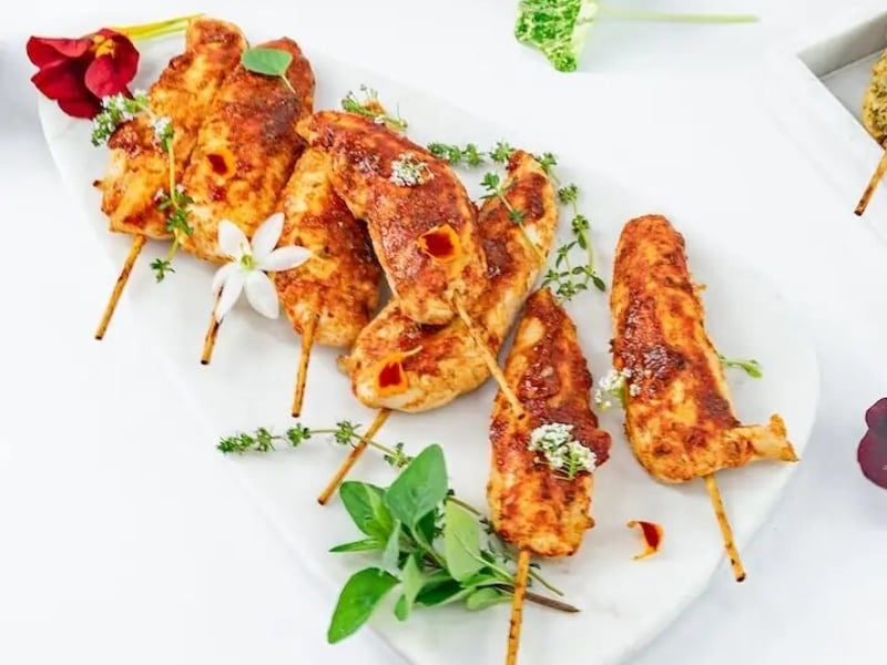 Lemon & Coriander Chicken Skewers: Salt Wind Catering