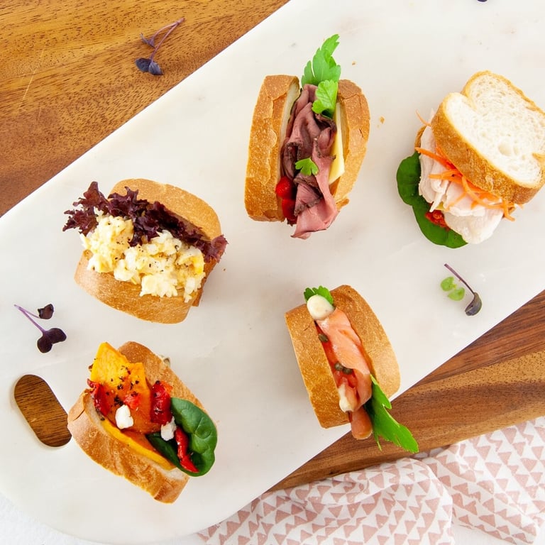 Mini Baguettes — Salt Wind Catering