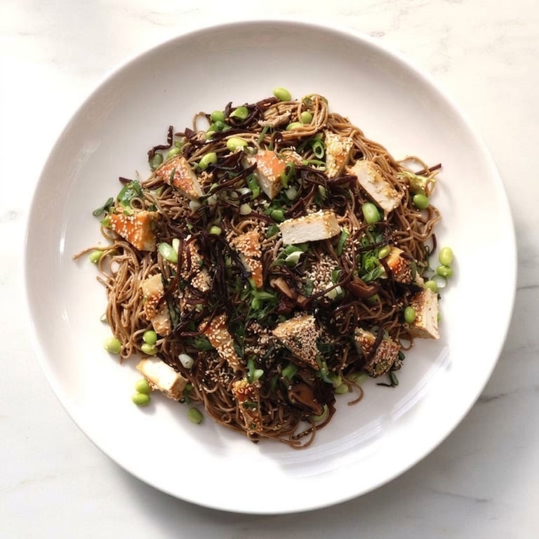 Miso Tofu & Soba Noodle Salad — Salt Wind Catering