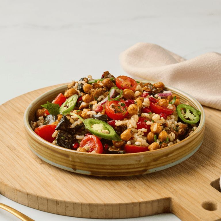 Moroccan Aubergine & Chickpea Salad — Salt Wind Catering