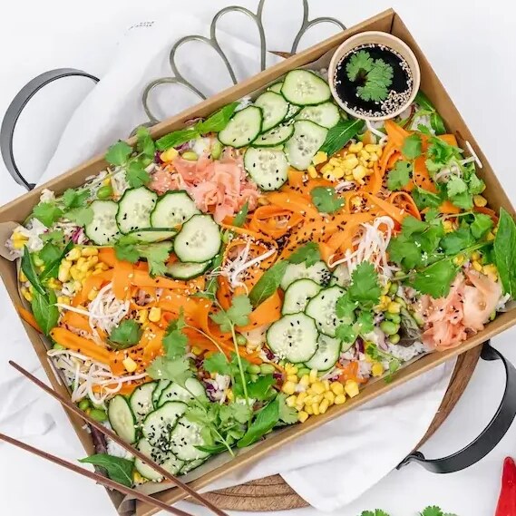 Ponzu Rice Platter — Salt Wind Catering