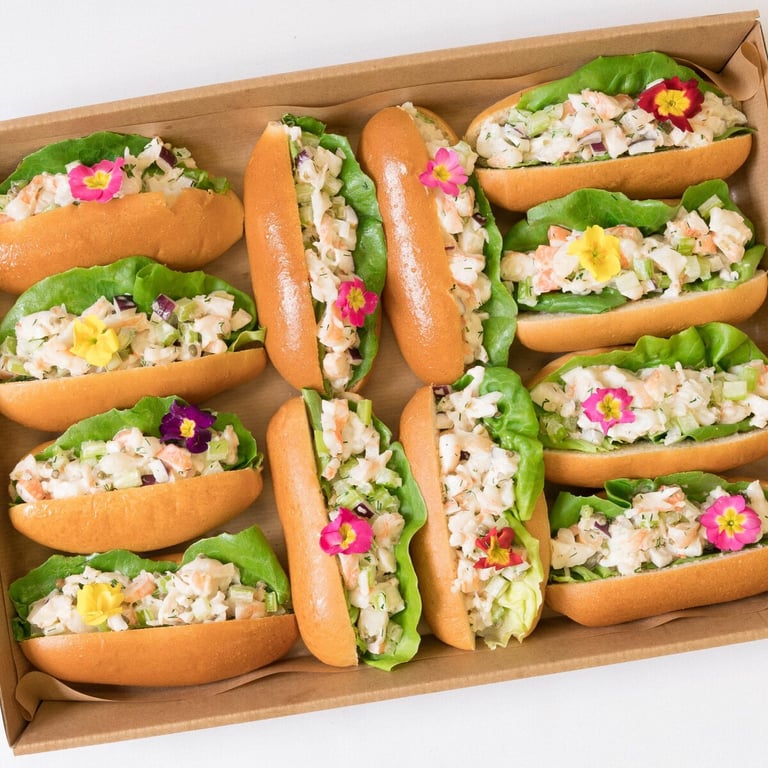 Prawn Roll Box — Salt Wind Catering