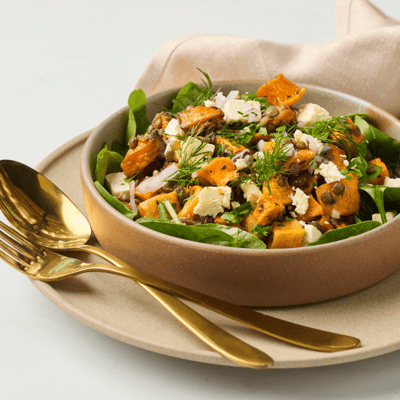 Pumpkin, Lentil & Feta Salad