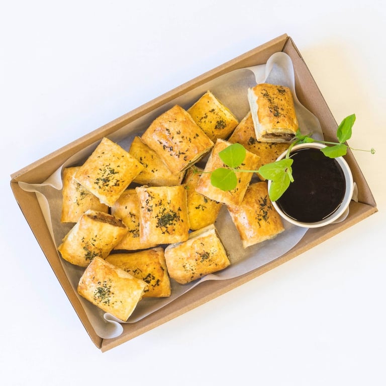 Sausage Rolls with BBQ Sauce — Salt Wind Catering