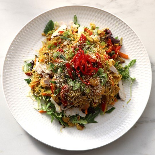 Singapore Noodle & Chicken Salad — Salt Wind Catering
