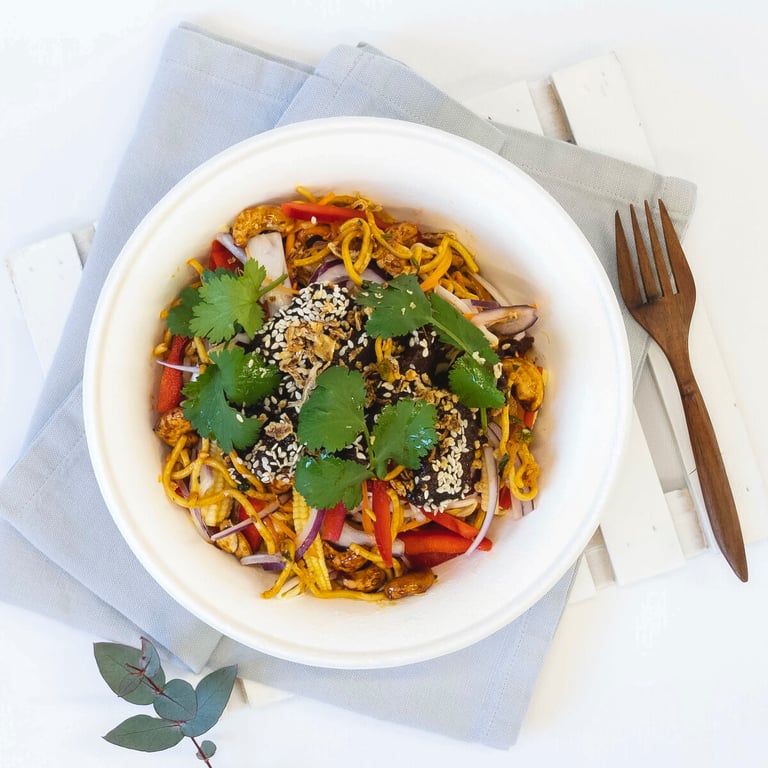 Teriyaki Beef Salad Box — Salt Wind Catering