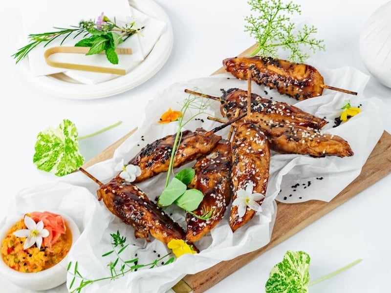 Teriyaki Chicken Skewers: Salt Wind Catering