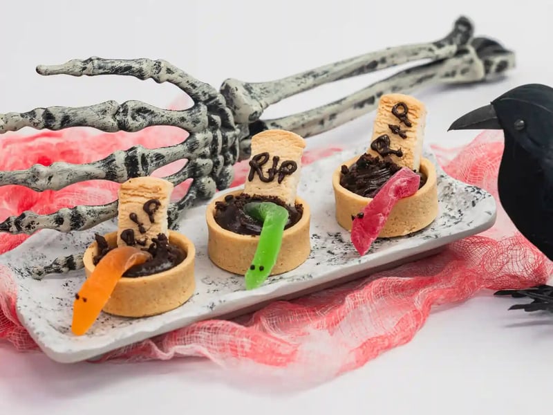 Tombstone Chocolate & Hazelnut Tarts: Salt Wind Catering