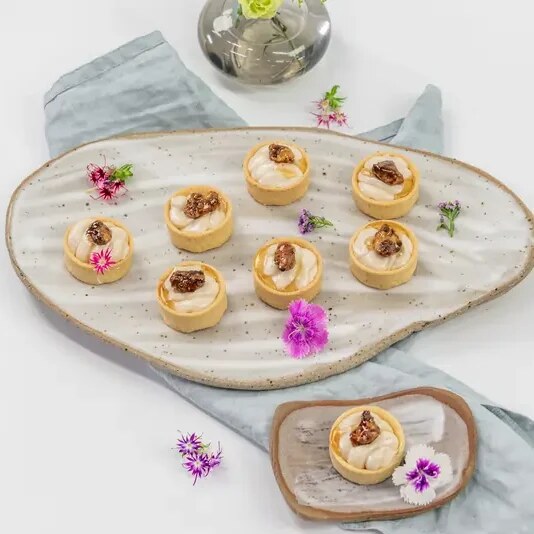 White Hazelnut Ganache Tarts — Salt Wind Catering