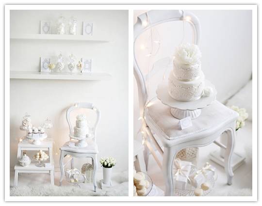 Inspiration Shoot: Winter White Dessert Table 12