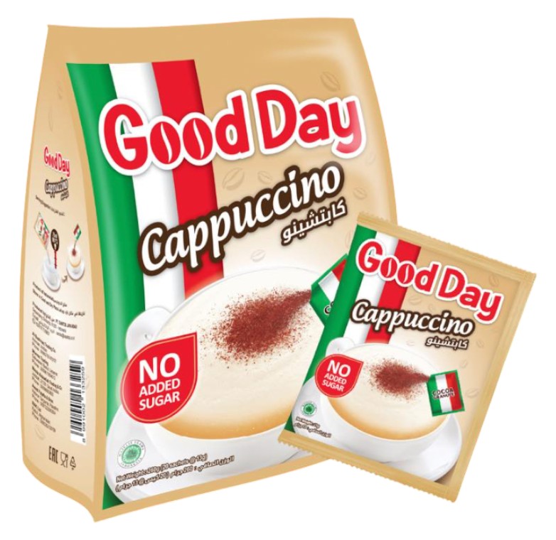 Good day Cappuccino Instant Coffee No Added Sugar 20 sachets * 13g