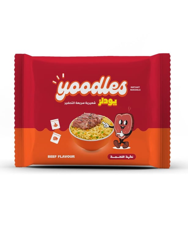 Yoodles instant Noodles Beef Flavour 5 packs 60g 