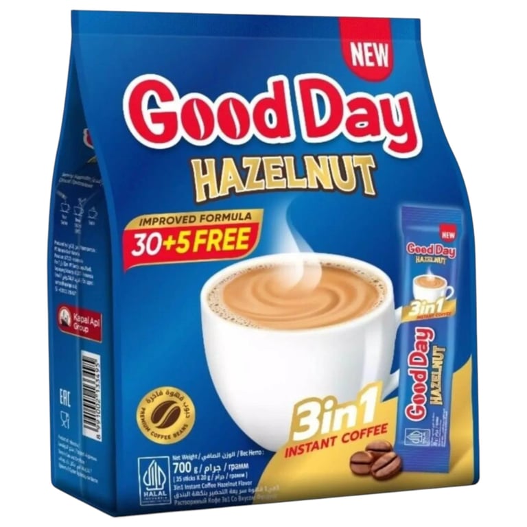Good Day Hazelnut 3-In-1 Instant Coffee 35 sachets * 20g