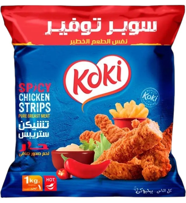Koki Spicy Chicken Strips 1kg