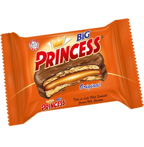 Princess BiG Chocolate Coated Biscuits Original - Stuffed with Milk Cream