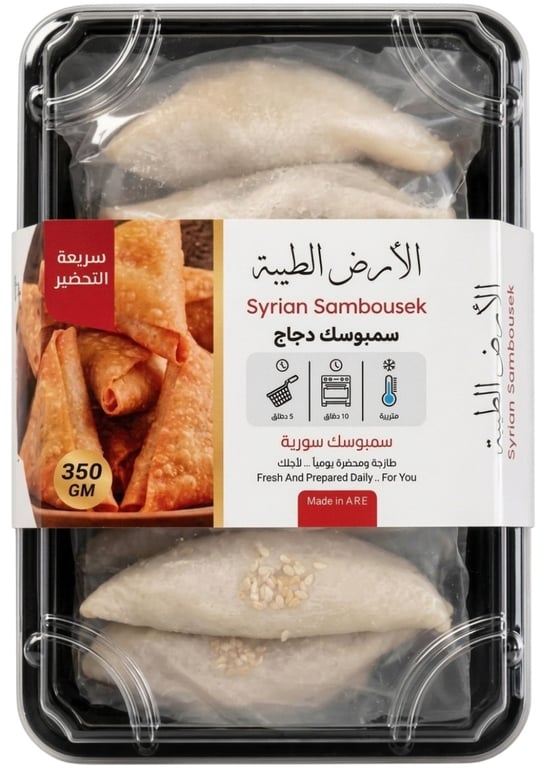 Al Ard Al Tayebah Syrian Chicken Sambousek 350g