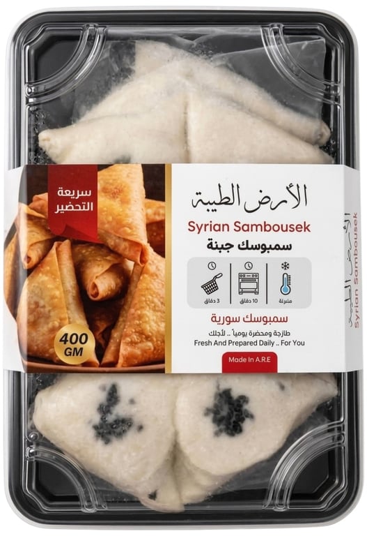 Al Ard Al Tayebah Syrian Cheese Sambousek 400g