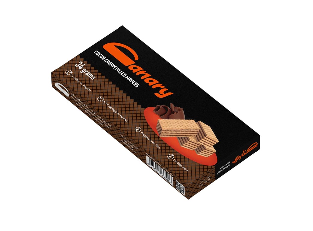 Canary Cocao Cream Filled Wafers 34g
