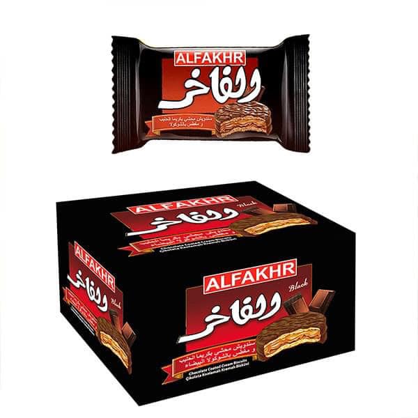 Al Fakhr Milk Chocolate Coated Biscuits 33g x 12 pcs