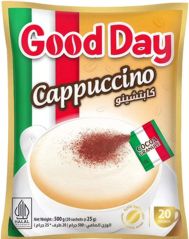 Good Day Cappuccino Instant Coffee 20 Sachets x25g