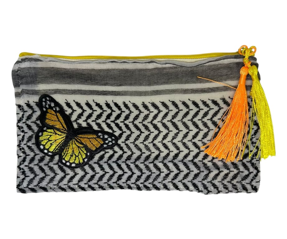 Butterfly Effect Hand-Sewn Zip Pouch