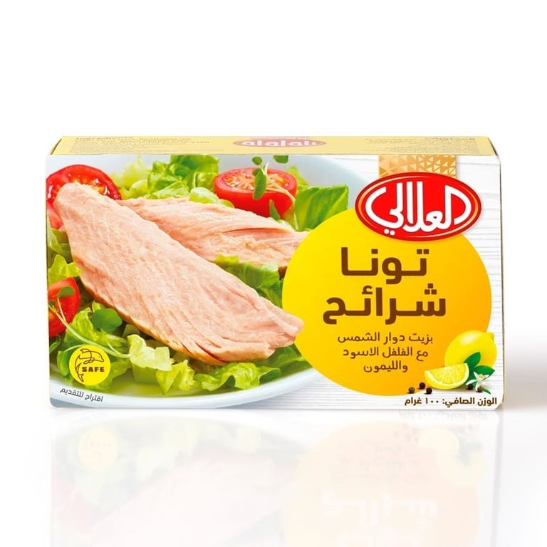 Al Alali Tuna Slices Pepper & Lemon Sunflower Oil - 100g