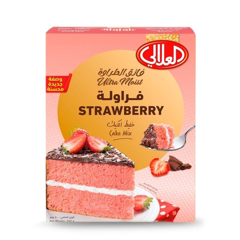 ALALI CAKE MIX  STRAWBERRY ULTRA MOIST 500G