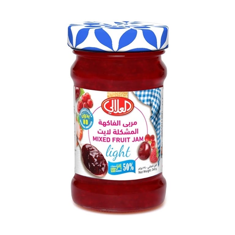 Al Alali Light Jam Mixed Fruits, 340 g