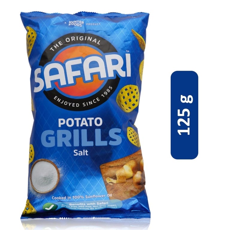 Hunter's Safari Salt Potato Grills - 125 g