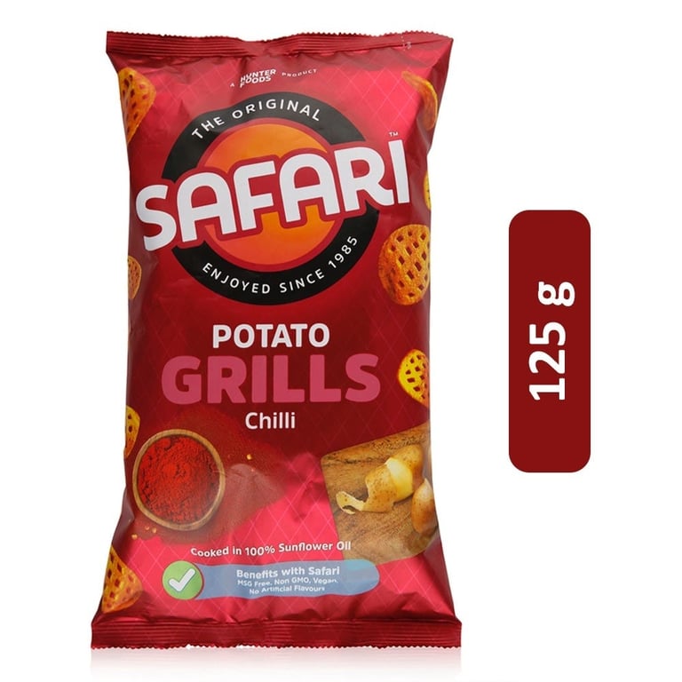 Hunter's Safari Chilli Potato Grills - 125 g