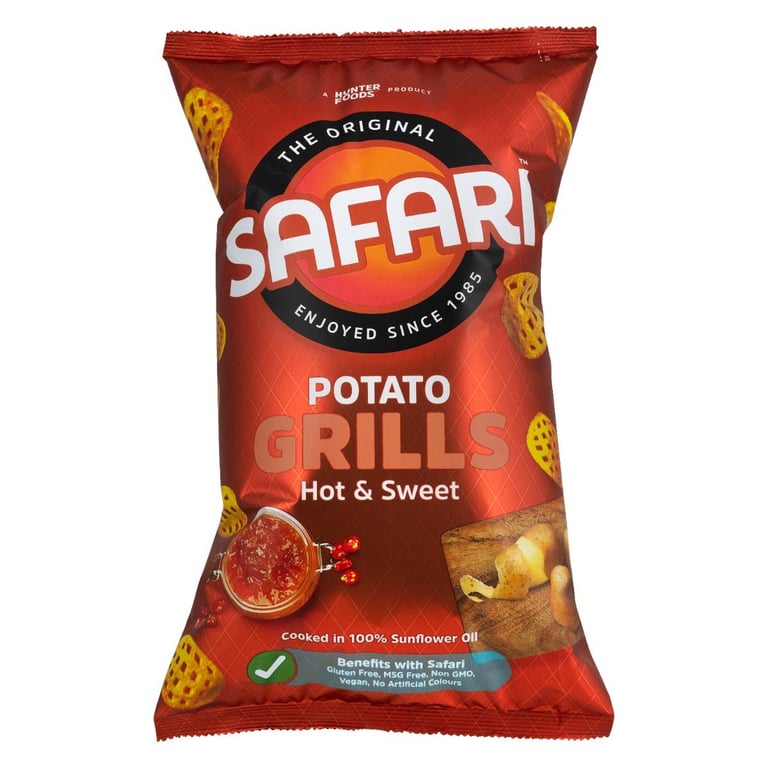 Safari Potato grills Hot & Sweet 125g