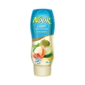 Noor Light Mayonnaise with Olive Oil Less Fat- 295ml