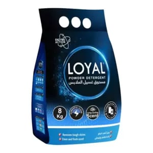 Loyal Powder Detergent with Long-Lasting Scent and Enzyme Action- 8Kg