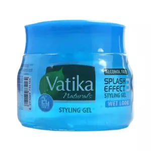 Vatika Naturals 3 Splash Effect Styling Gel Wet Look Alcohol Free Gel- 500ml