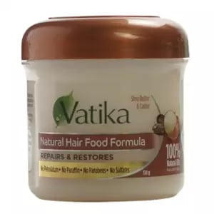 Vatika Natural Hair Food Formula, Repairs & Restores Hair Cream with Shea Butter & Castor- 150gms
