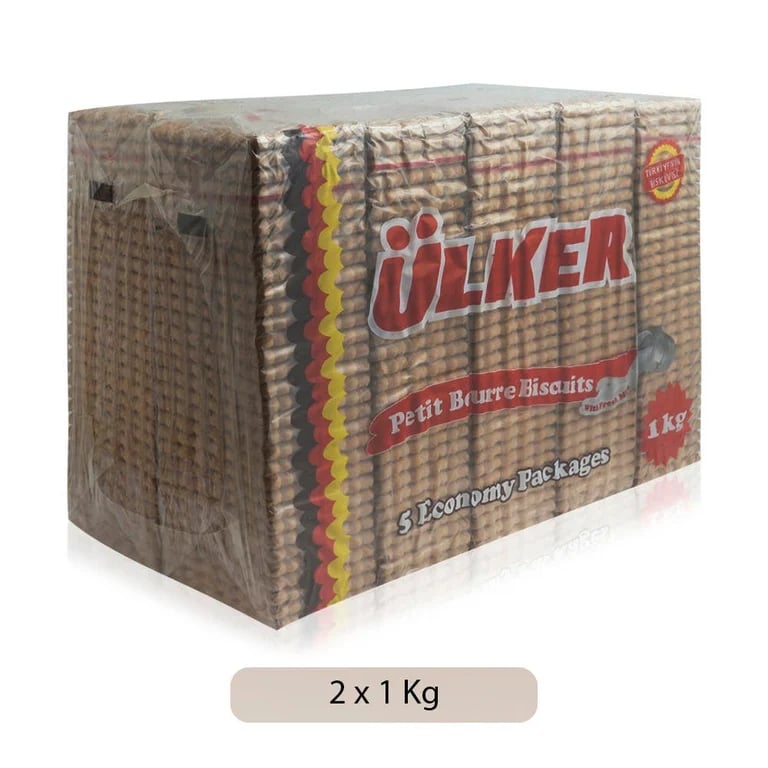 Ulker Petit Beurre Biscuits - 2 X 1 Kg (2 Pc Per Costumer)