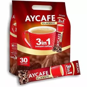AYCAFE Classic 3 in 1 Instant Coffee Pouch, 30pcs